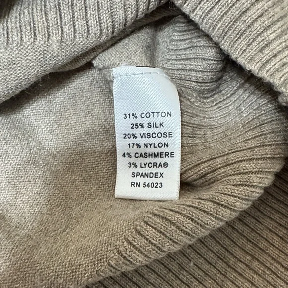 Banana Republic Cashmere, Silk & Cotton Blend V-Neck Sweater - Picture 4 of 4